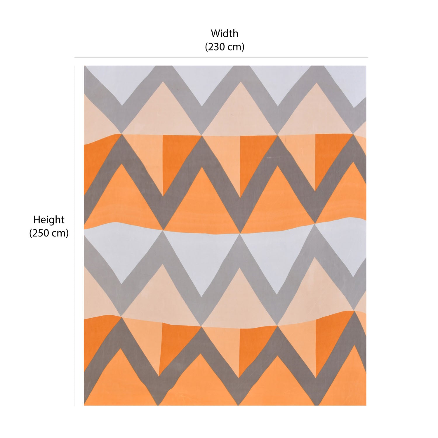 Ammara 90 GSM Polyester Double Bedsheet with 2 Pillow Cover- Blue and Mustard