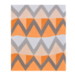 Ammara 90 GSM Polyester Double Bedsheet with 2 Pillow Cover- Blue and Mustard