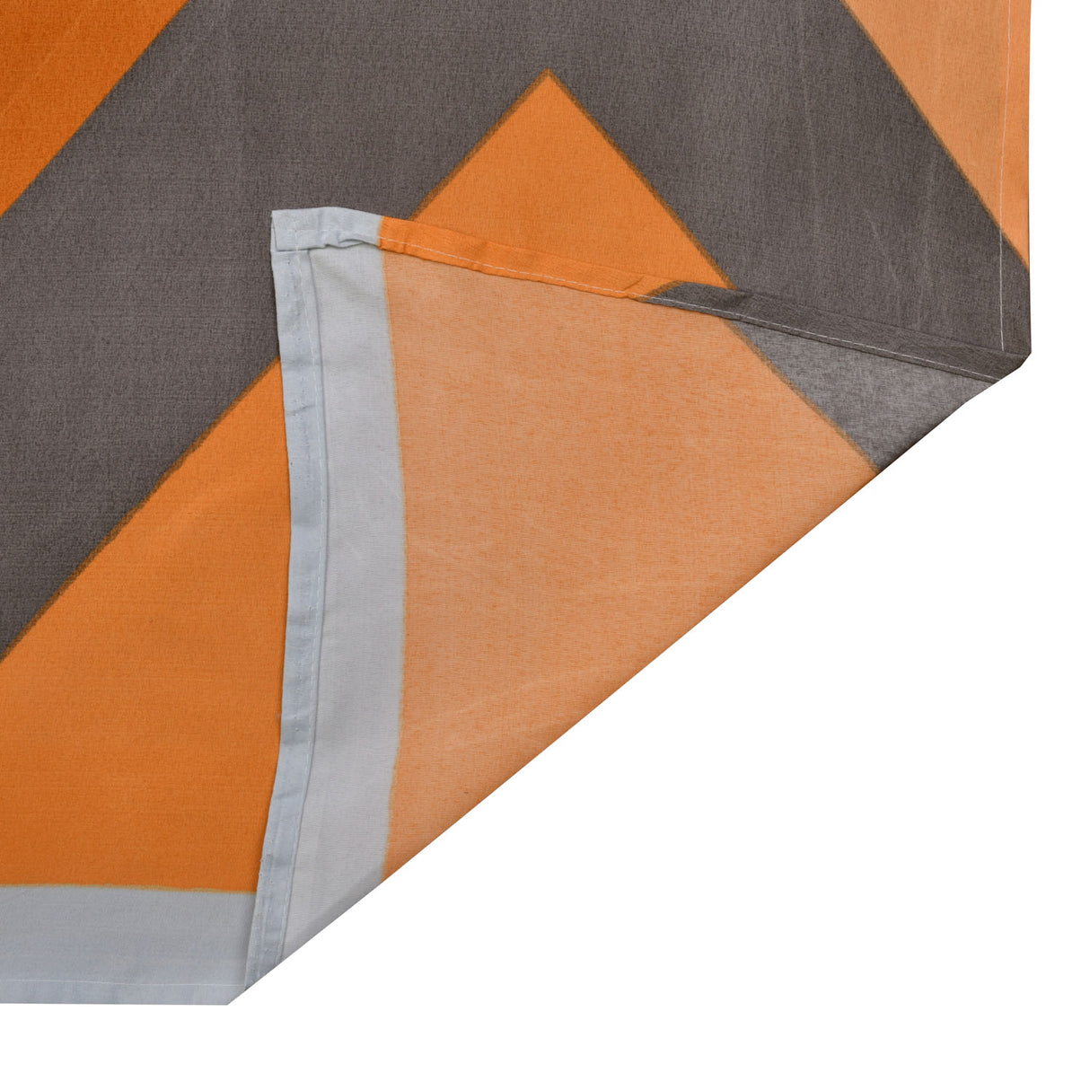 Ammara 90 GSM Polyester Double Bedsheet with 2 Pillow Cover- Blue and Mustard