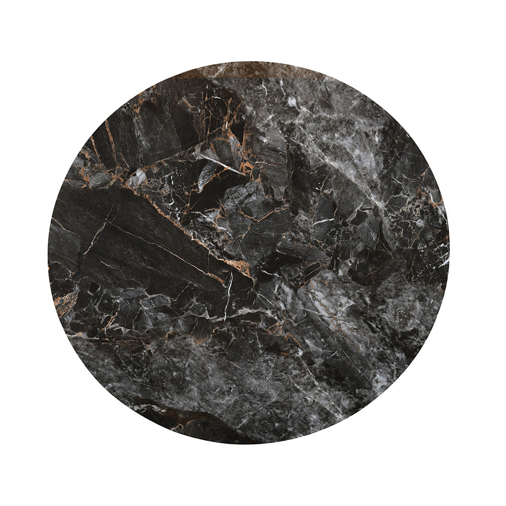 Gemma Ceramic Top Center & Side Table Set (Black)