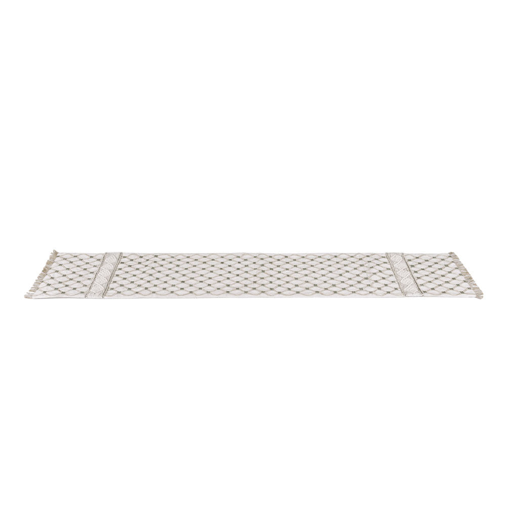 Decorative Abstract Cotton Table Runner (120 x 33 cm, Multicolor)