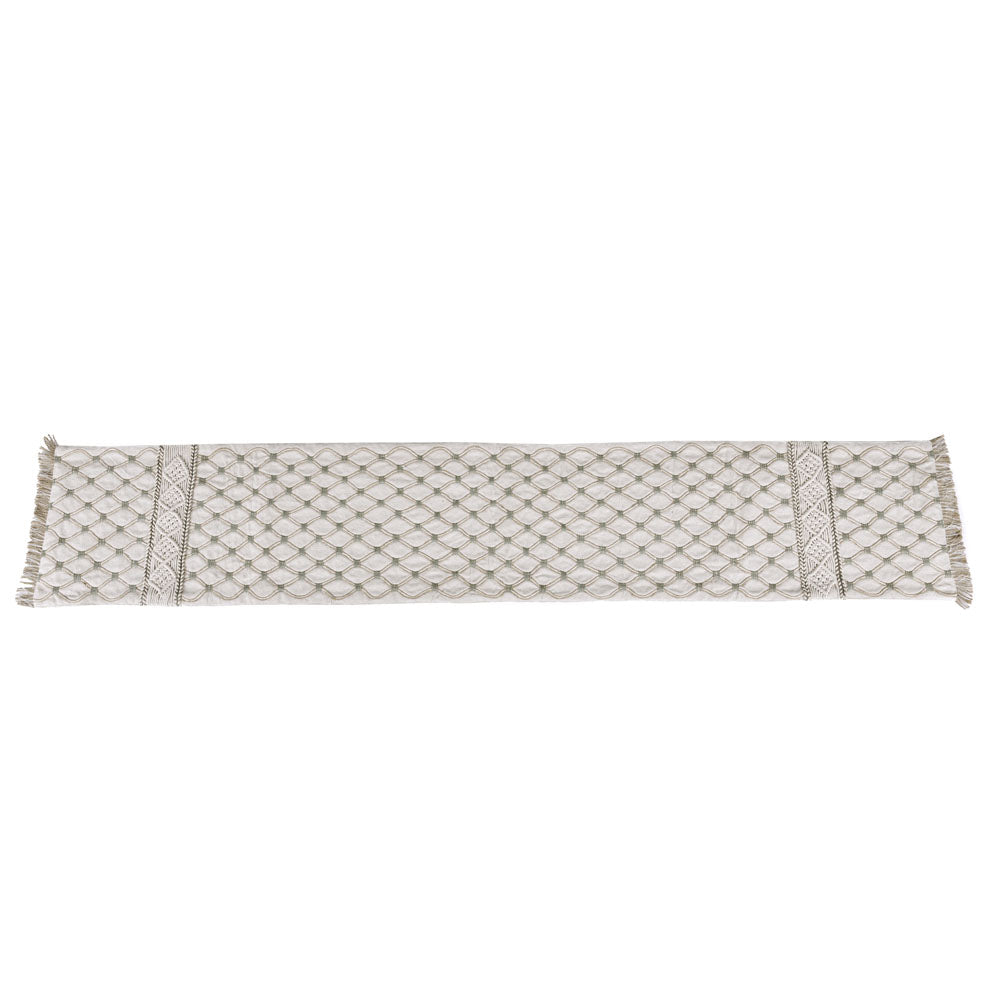 Decorative Abstract Cotton Table Runner (120 x 33 cm, Multicolor)
