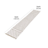 Decorative Abstract Cotton Table Runner (120 x 33 cm, Multicolor)
