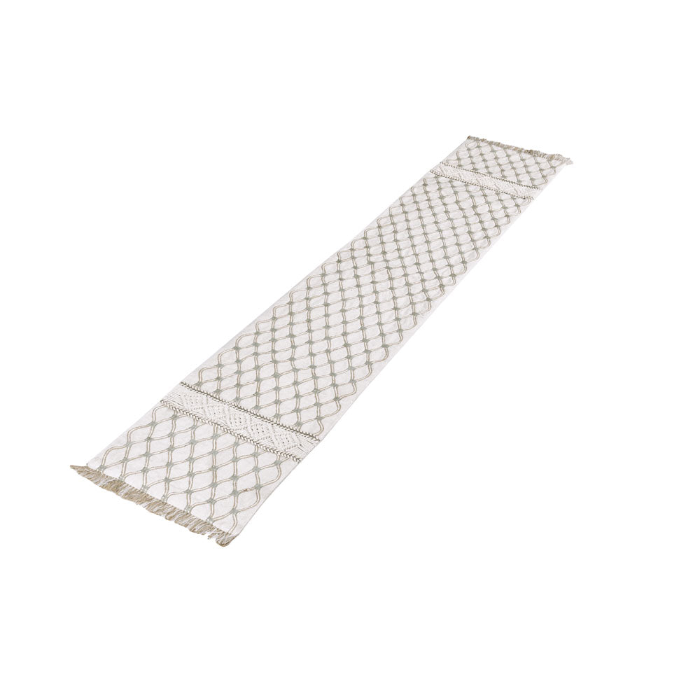 Decorative Abstract Cotton Table Runner (120 x 33 cm, Multicolor)