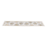 Decorative Leaf Design Cotton Table Runner (180 x 33 cm, Multicolor)