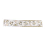 Decorative Leaf Design Cotton Table Runner (180 x 33 cm, Multicolor)