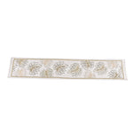 Decorative Leaf Design Cotton Table Runner (180 x 33 cm, Multicolor)