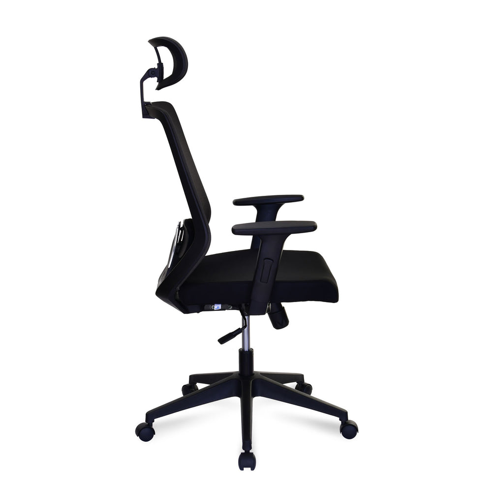 Poise High Back Mesh Chair- Black