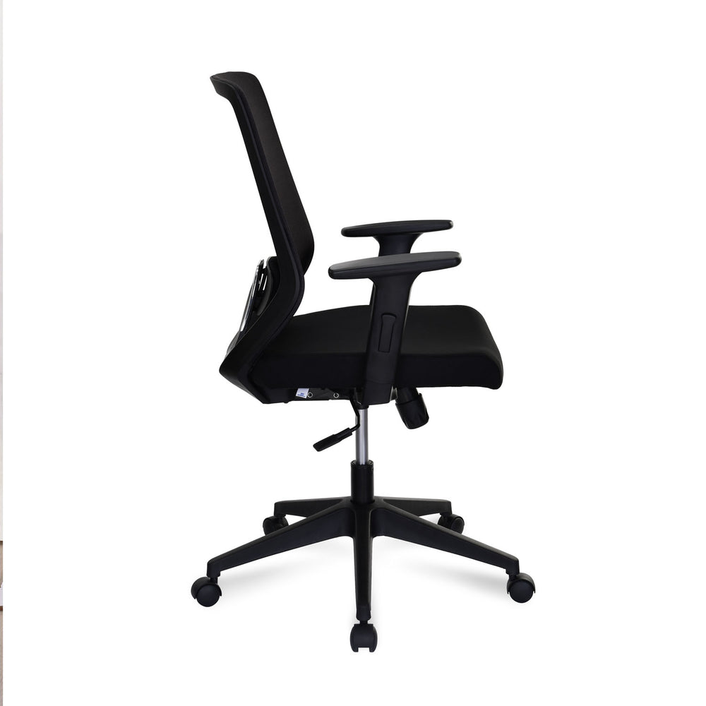 Poise Mid Back Mesh Chair- Black and Grey