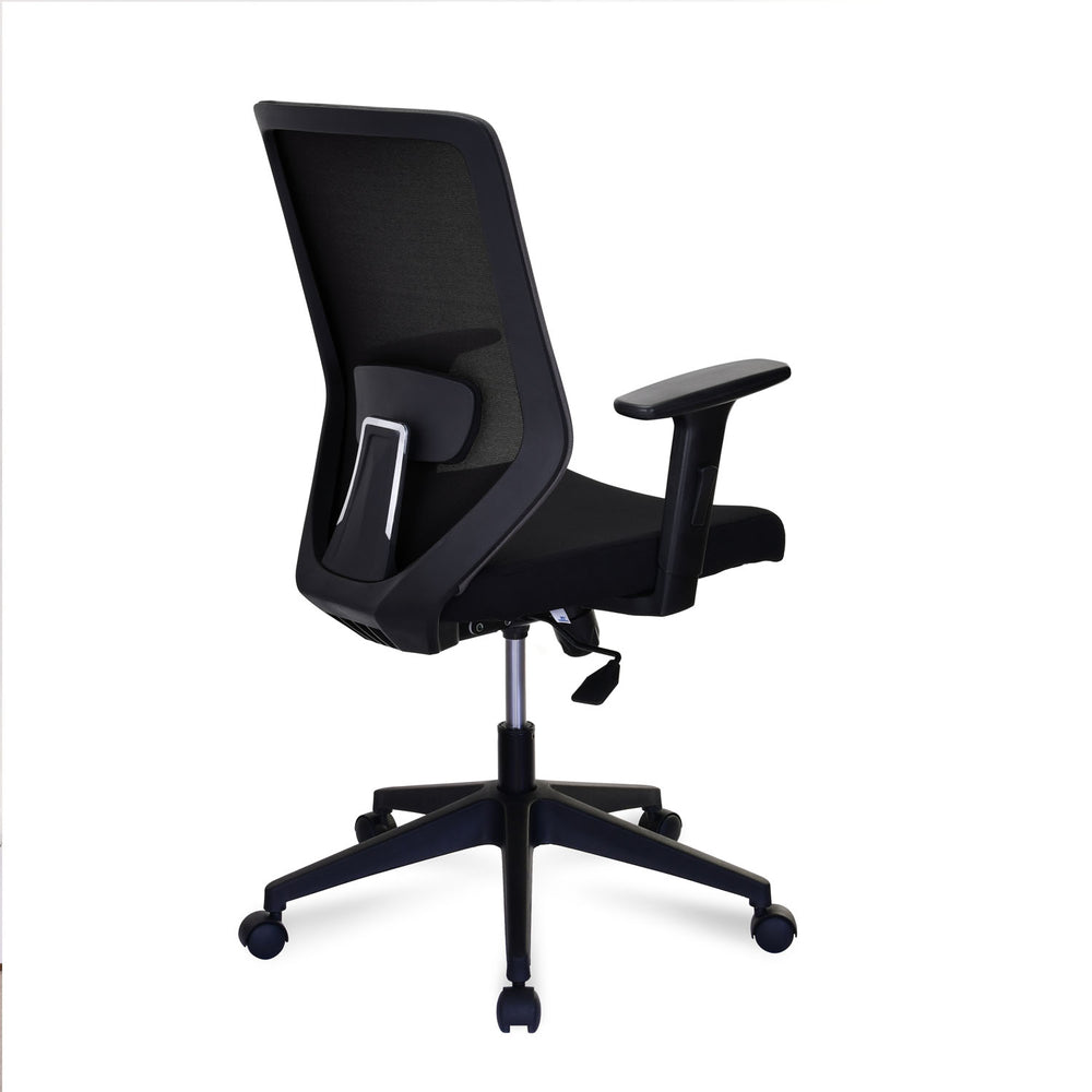 Poise Mid Back Mesh Chair- Black and Grey