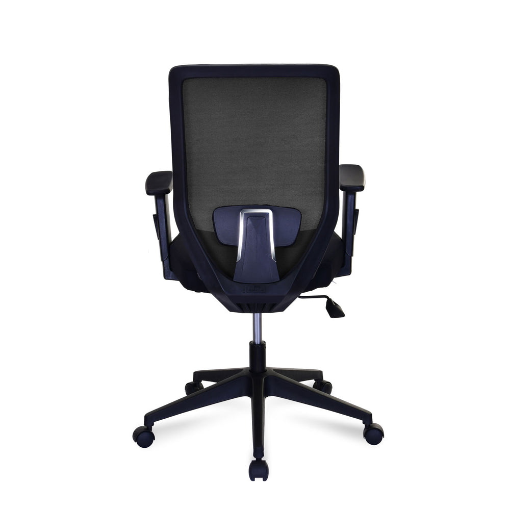 Poise Mid Back Mesh Chair- Black and Grey