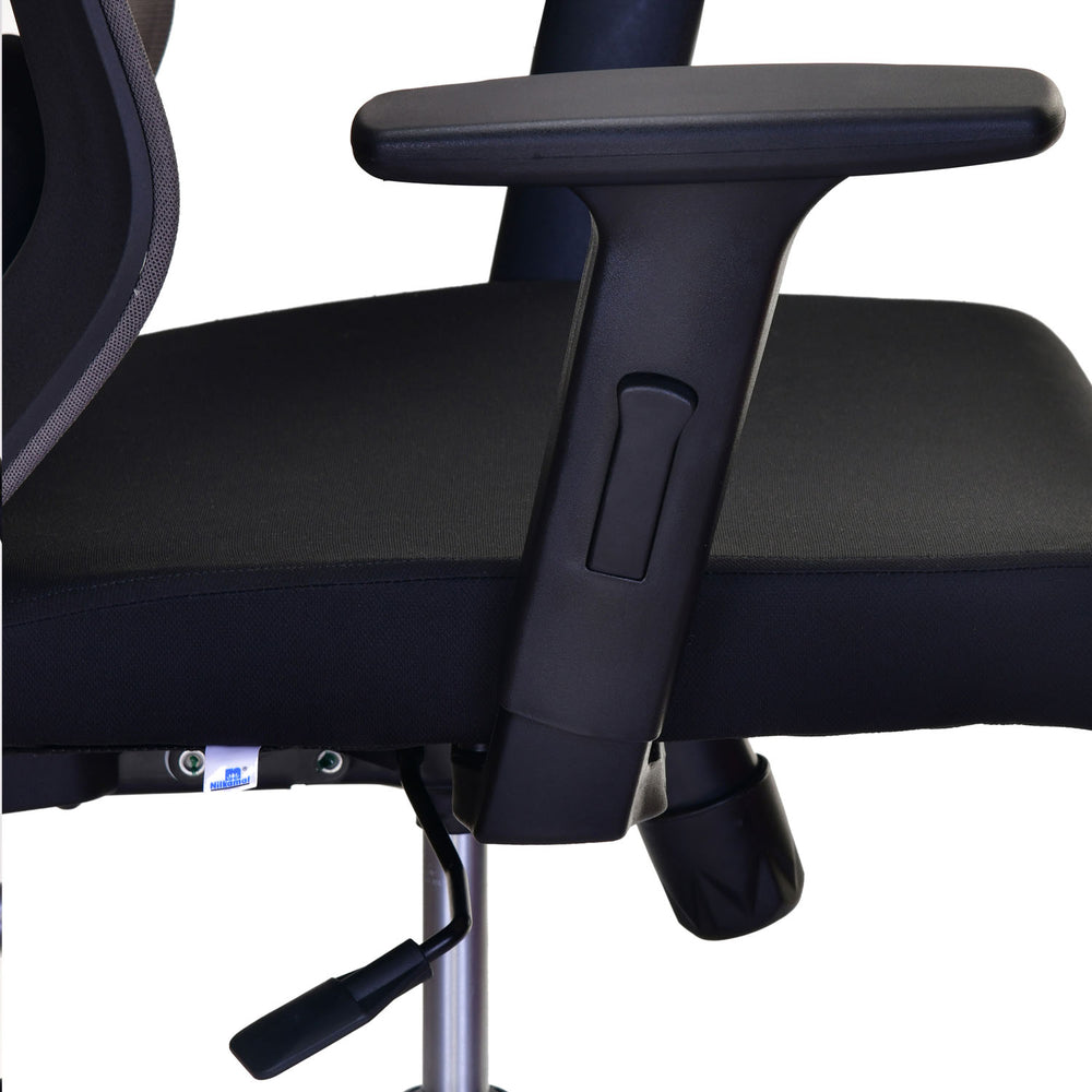 Poise Mid Back Mesh Chair- Black and Grey