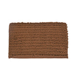 Rectangular Polyester 16" x 24" Bath Mat (Brown)