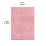 Fluted Flannel Polyester Double Blanket (Pink)