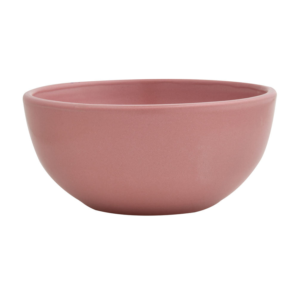 Stoneware Serving Dip Bowl - Pink Matt