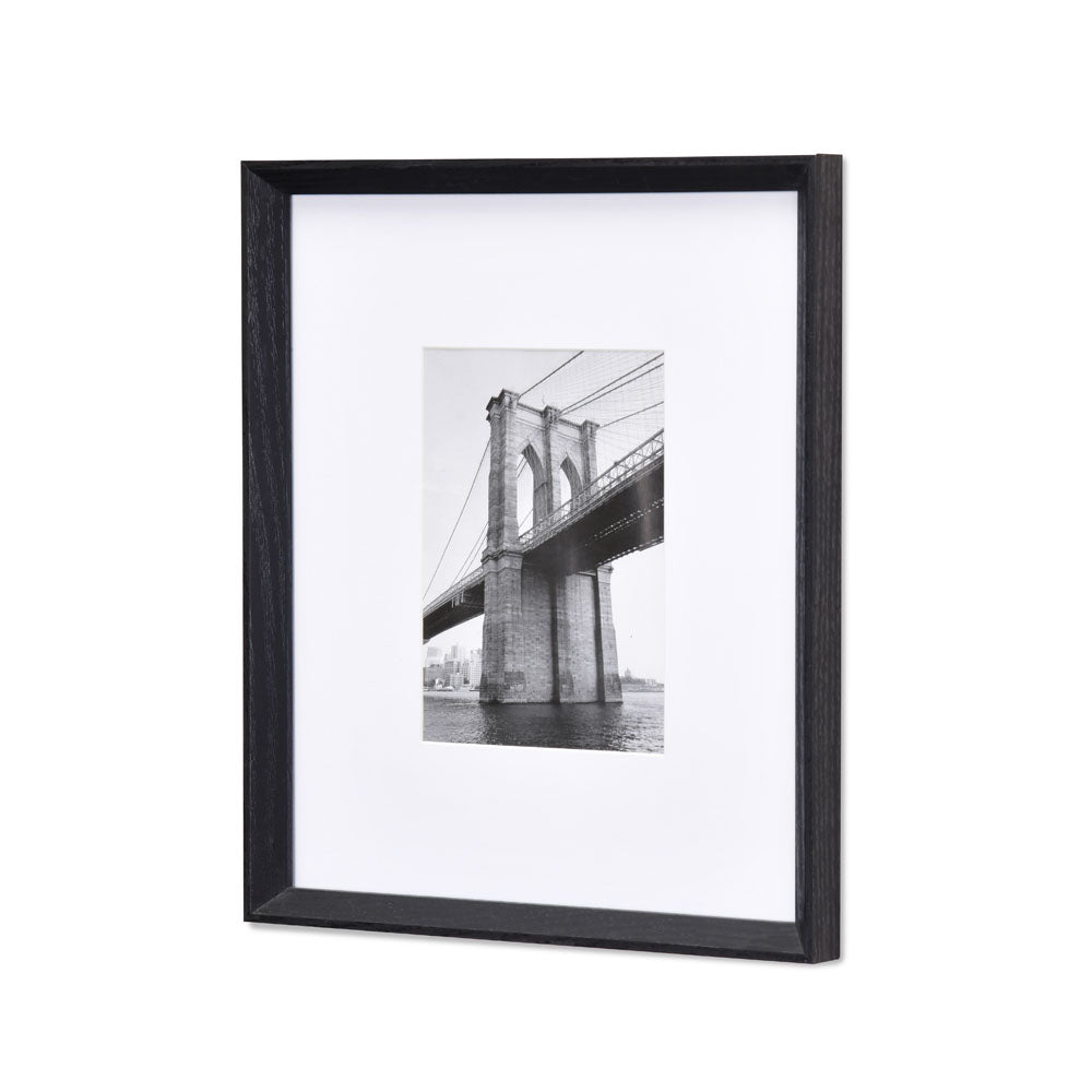 Single MDF Wall Mounted Photo Frame- Black, 5 x 7 Inch