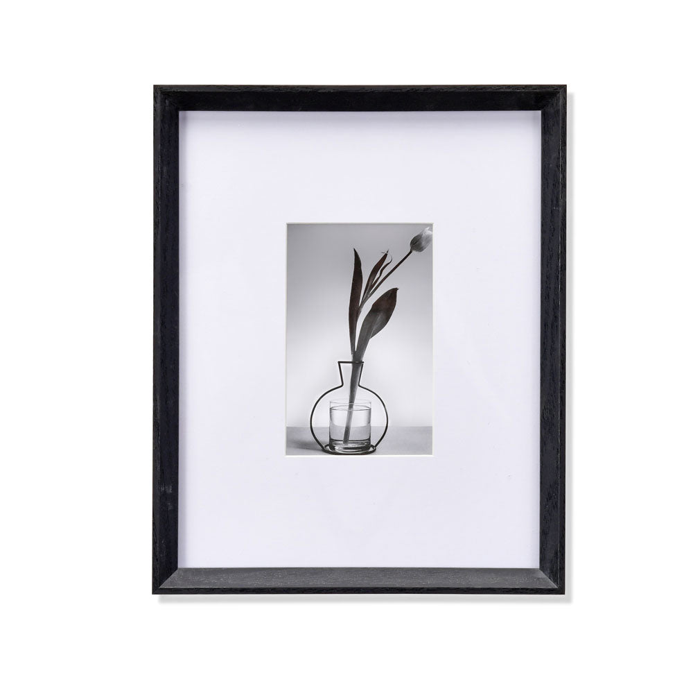 Single MDF Wall Mounted Photo Frame- Black, 4 x 6 Inch