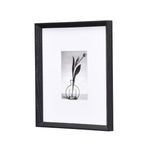 Single MDF Wall Mounted Photo Frame- Black, 4 x 6 Inch