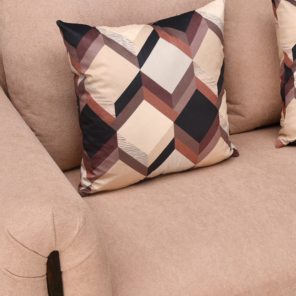 Harper 1 Seater Fabric Sofa- Peach