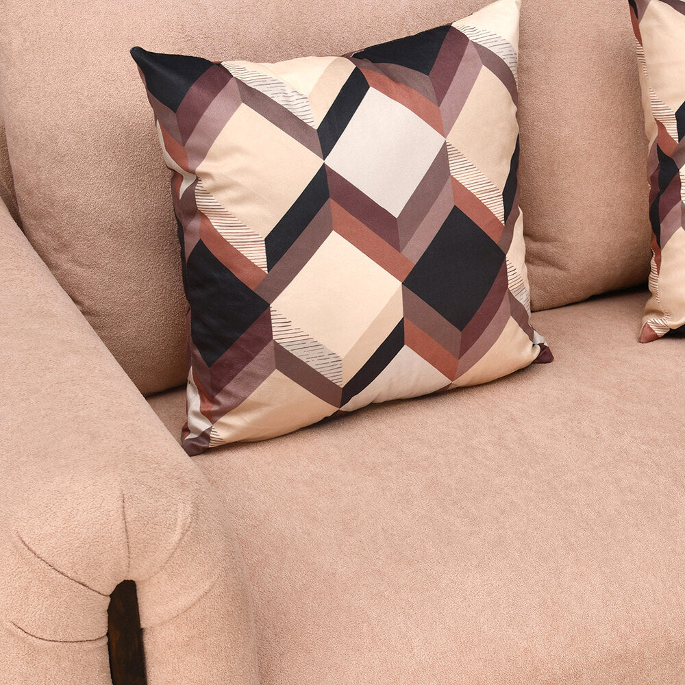 Harper 3 Seater Fabric Sofa- Peach