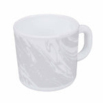 Arias by Lara Dutta Graphite Snow Coffee Mugs Set of 6 (180 ml, White)