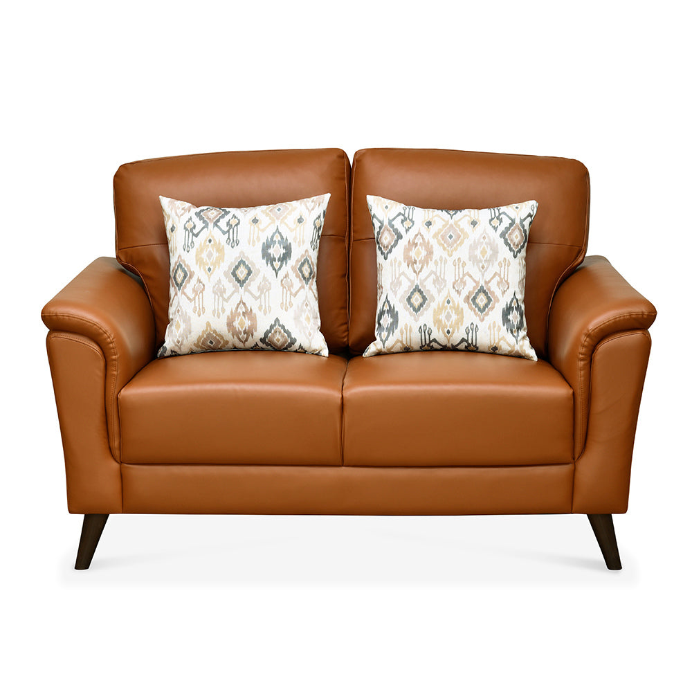 Aiden 2 Seater Fabric Sofa- Tan