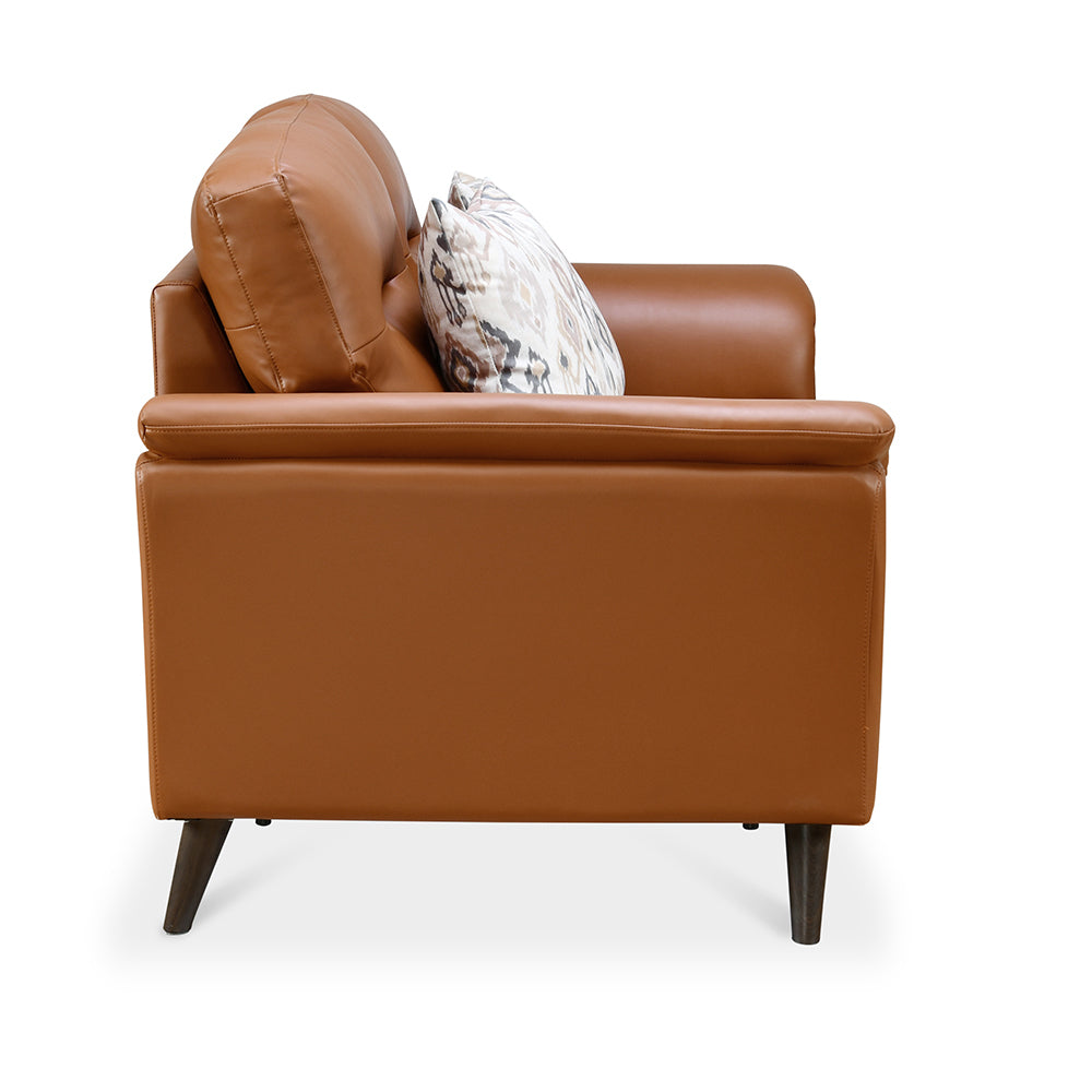 Aiden 2 Seater Fabric Sofa- Tan