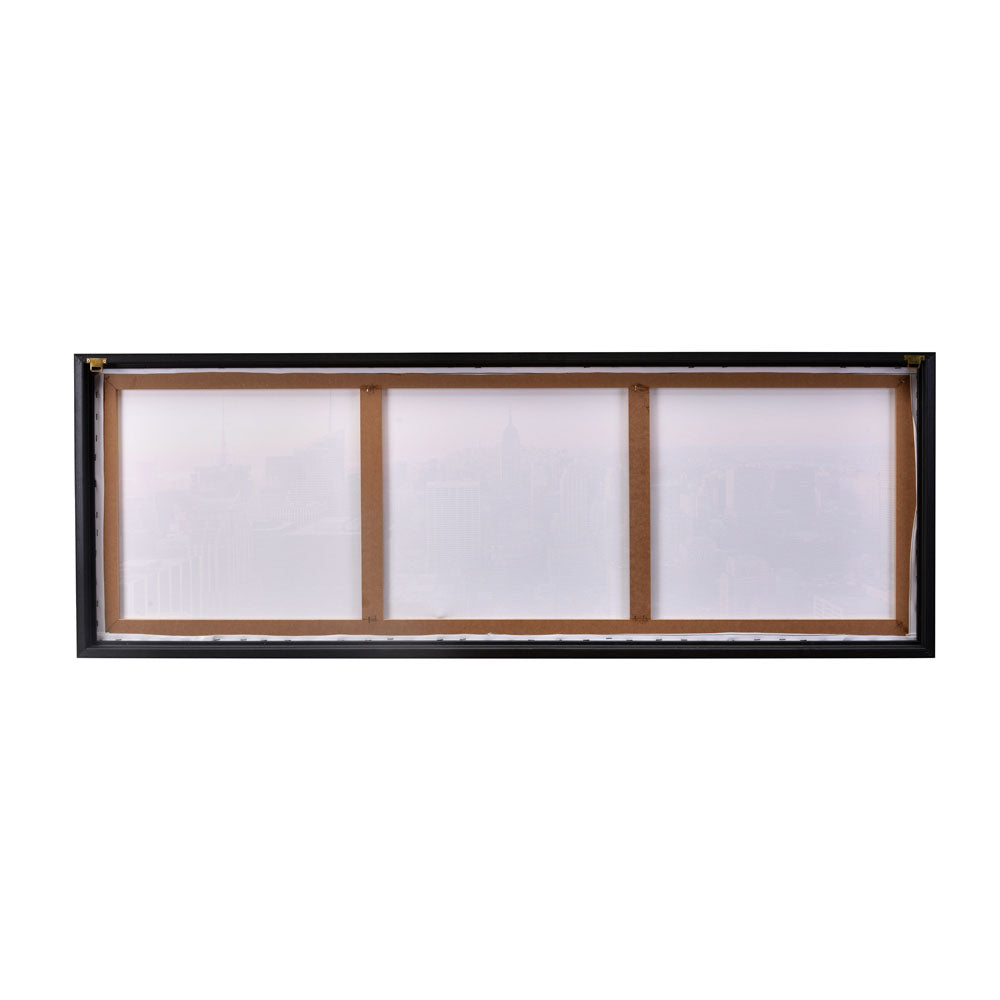 Water Wave Canvas Wall Painting (Yellow & Blue)