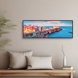 Nilkamal Sea Side Canvas Wall Painting Blue