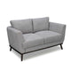 Lydia 2 Seater Fabric Sofa- Grey