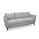Lydia 3 Seater Fabric Sofa- Grey