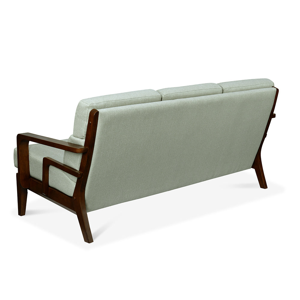 Sailor 3 Seater Fabric Sofa- Taupe Brown