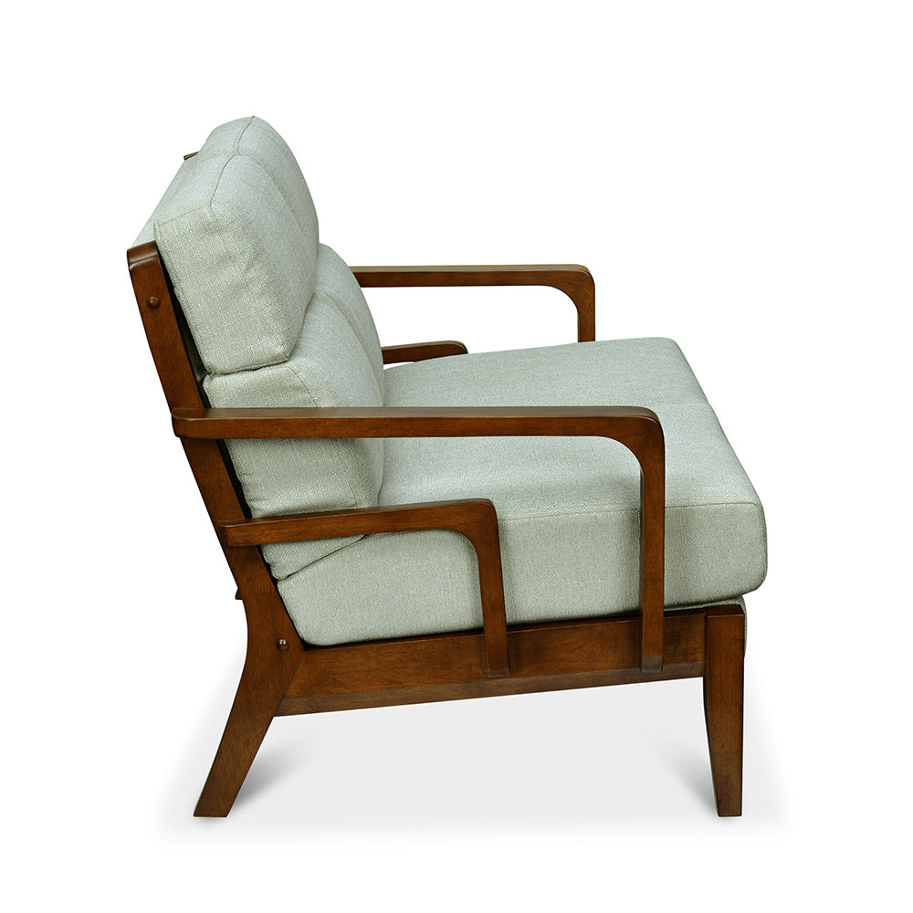 Sailor 2 Seater Fabric Sofa- Taupe Brown