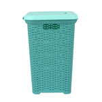 Laundry Basket 35L Plastic- Blue