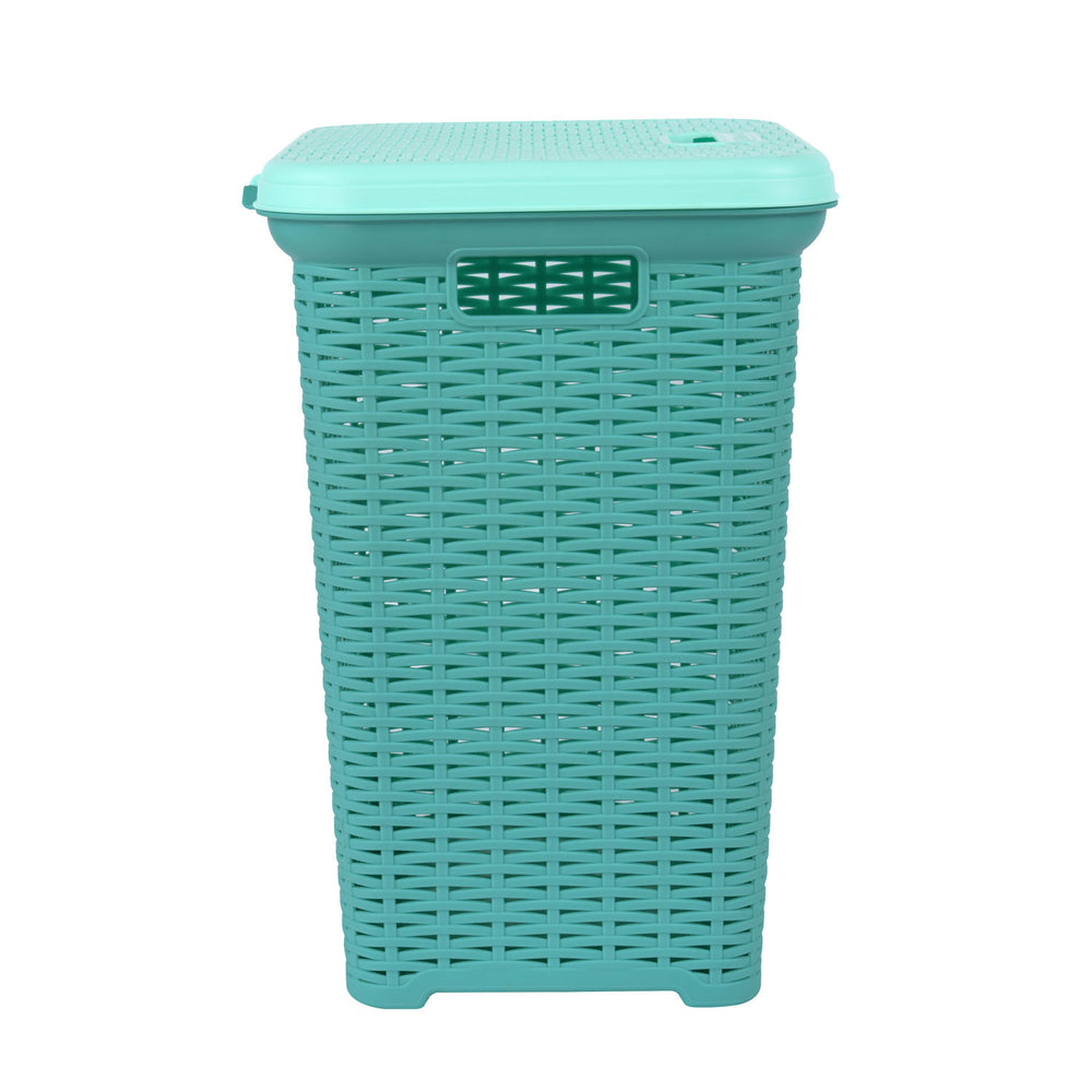 Laundry Basket 35L Plastic- Blue