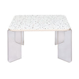 Maisy Acrylic Base Coffee Table (Cream)