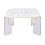 Maisy Acrylic Base Coffee Table (Cream)