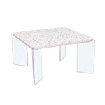 Maisy Acrylic Base Coffee Table (Cream)