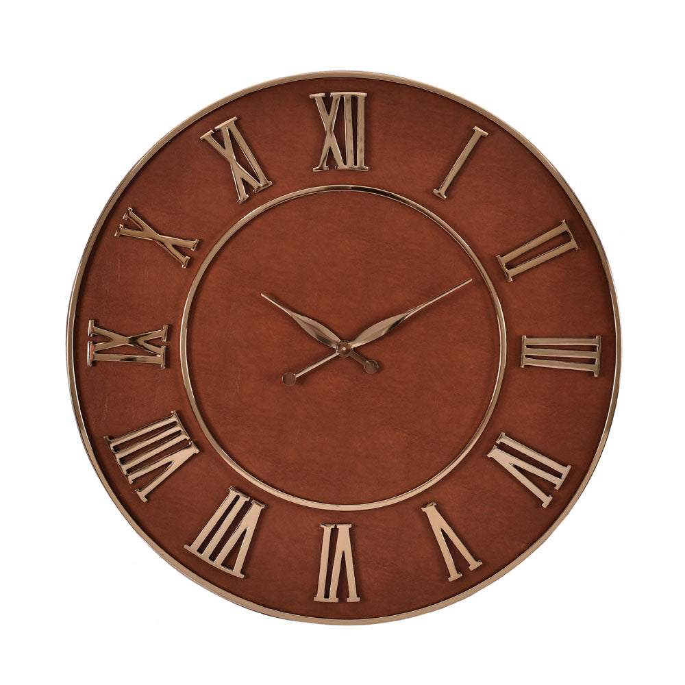 Buy Royal Leather Analog Wall Clock Online in India | Nilkamal Homes