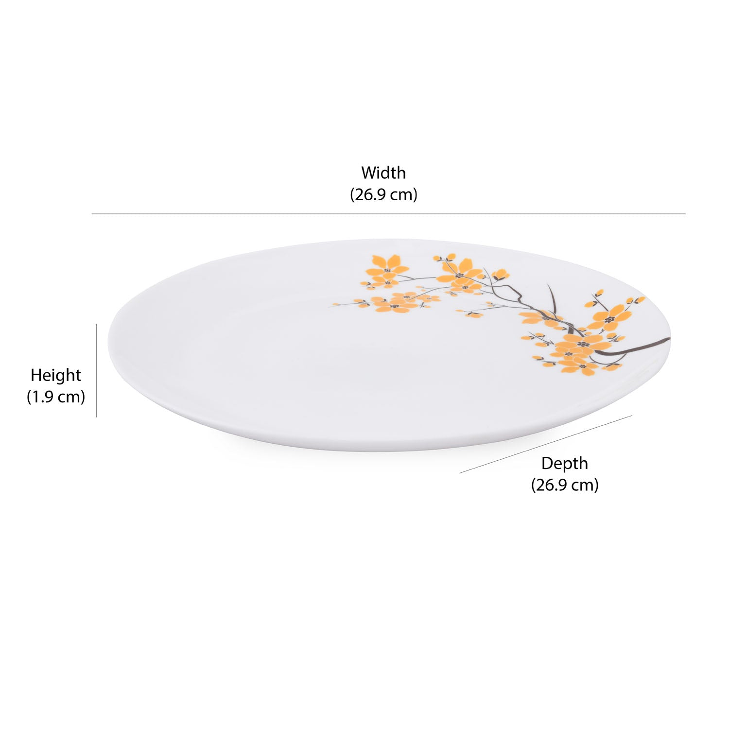 Arias by Lara Dutta Moon Blossom Ride Dinner Set - 14 Pieces