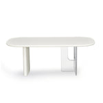 Albus Acrylic Base Coffee Table (Cream)