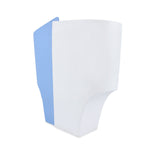 Decorative Fluted Dual Color Design Dolomite Vase (Blue & White)