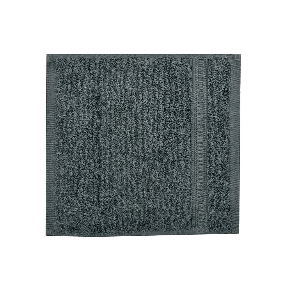 Cotton Face Towel- Dark Grey