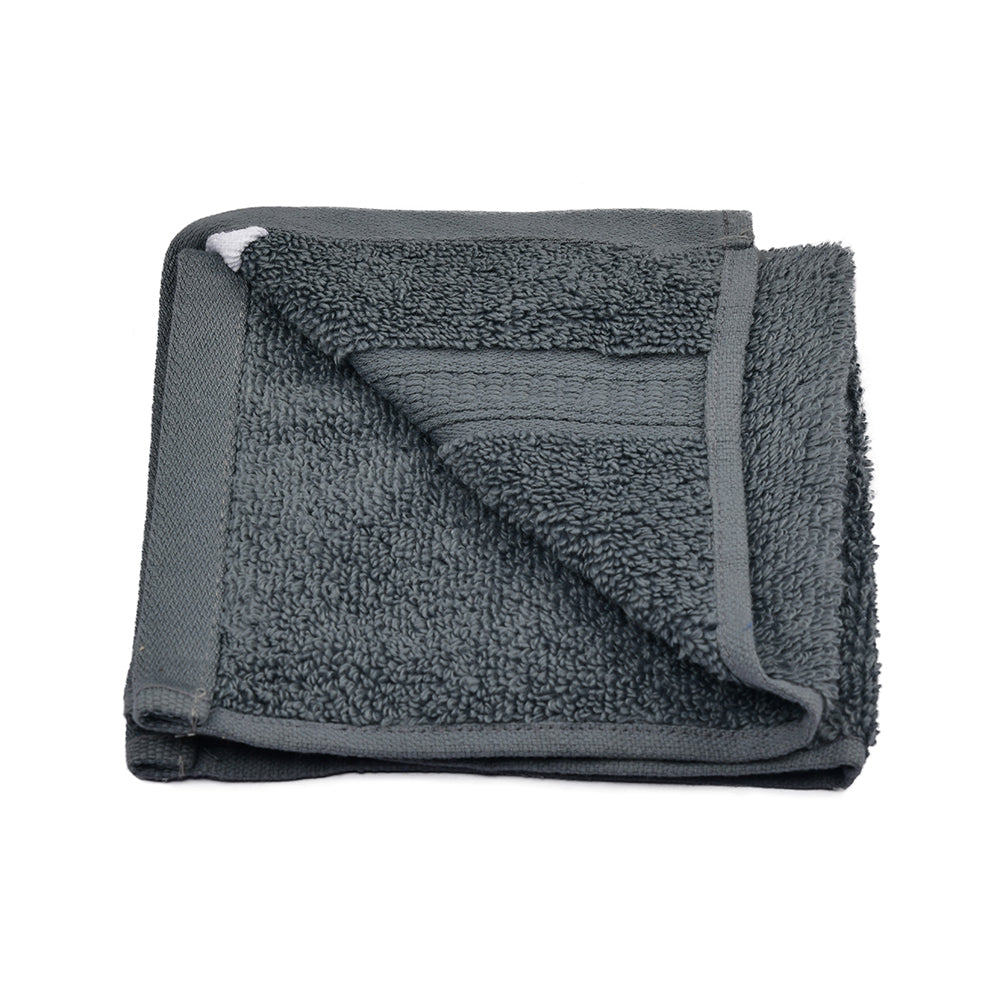 Cotton Face Towel- Dark Grey