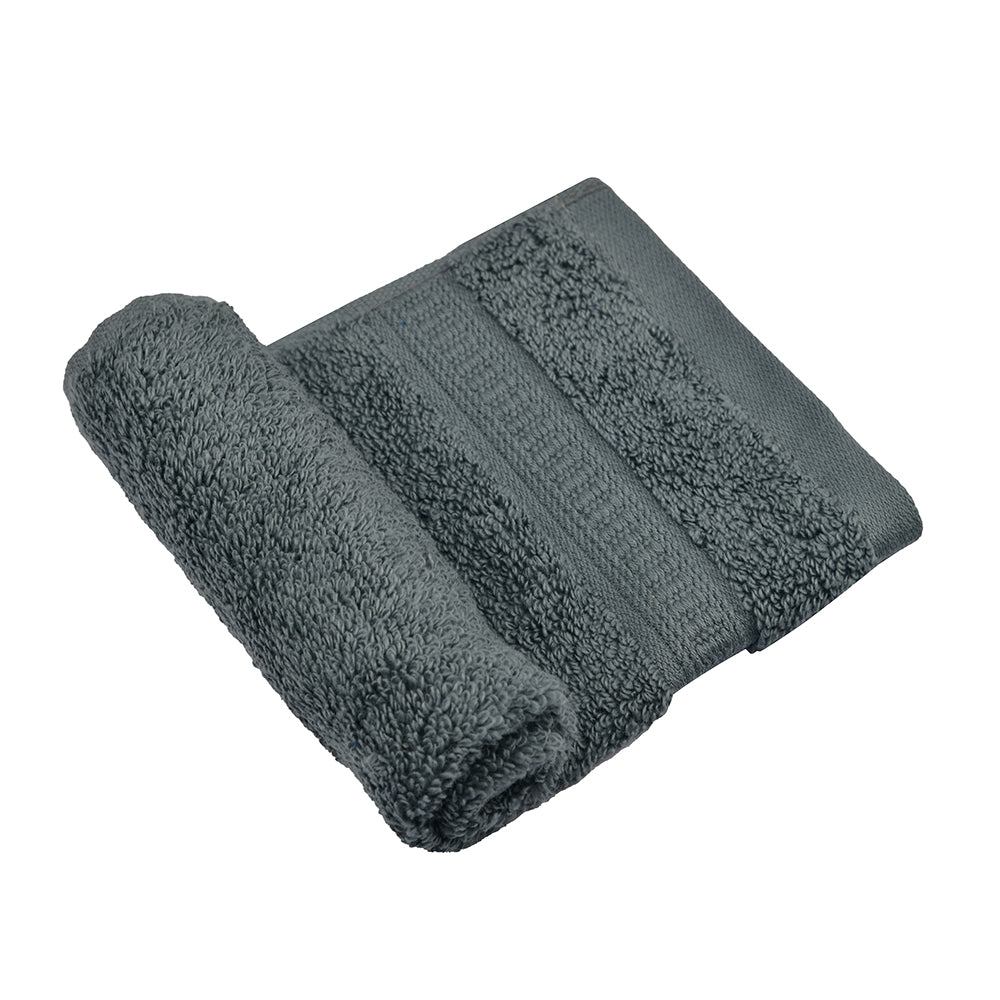 Cotton Face Towel- Dark Grey