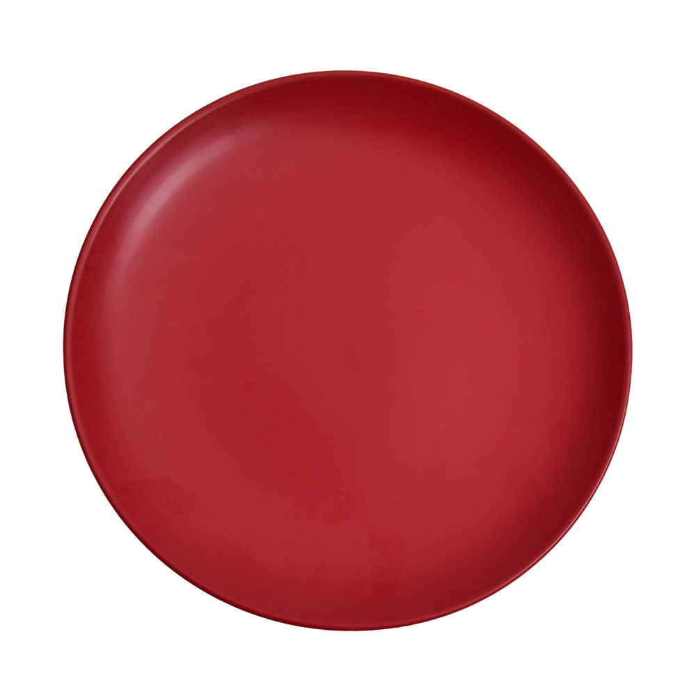 Stoneware Dinner Plate- Red Matt