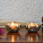 Decorative Votive Candle Holder Set of 2- Pink