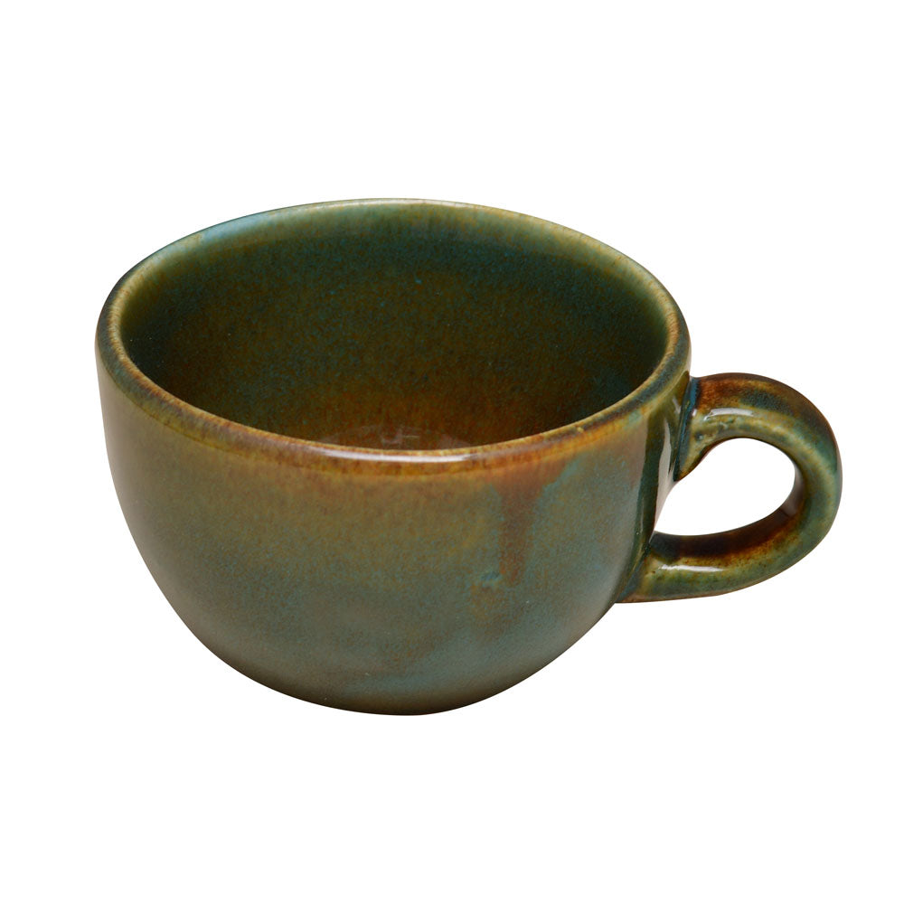 Glaze Cup & Saucer Set- Moss Green