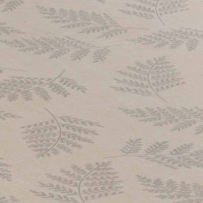 Ammara Leaf Design Polyester Single Bedsheet with 1 Pillow Cover- Beige