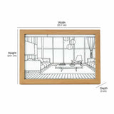 Still Life Sofa LED Painting With 3 Lighting Modes